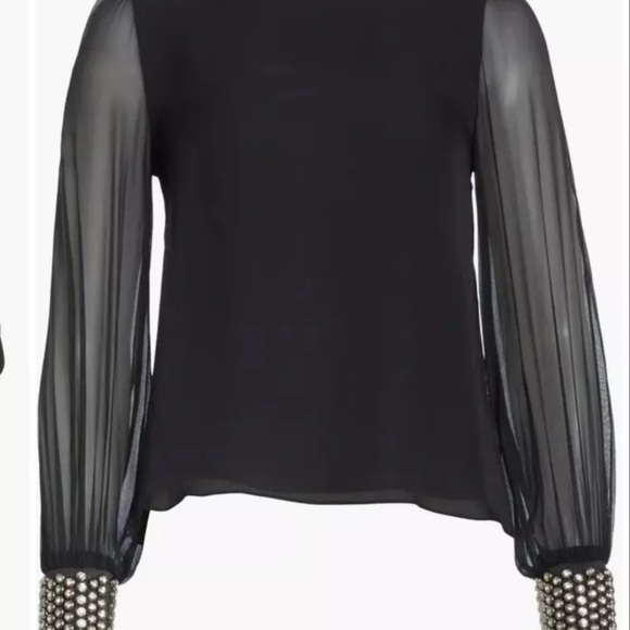 $440 Alice and Olivia black blouse - Picture 9 of 9